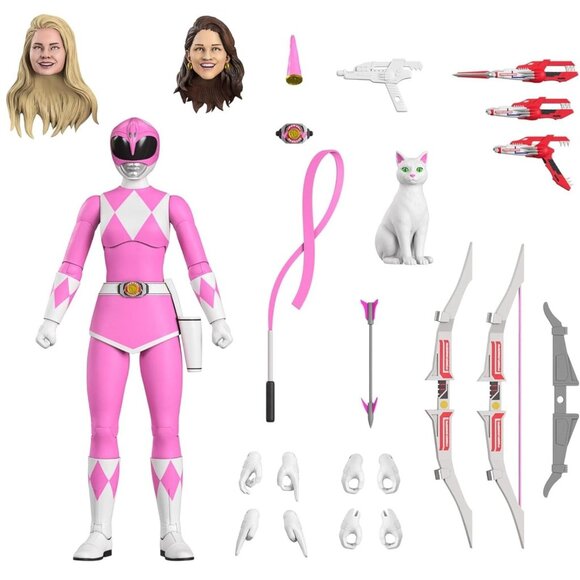 Mighty Morphin Power Rangers ULTIMATES! Pink Ranger Action Figure by SUPER7 MINT - Picture 3 of 12